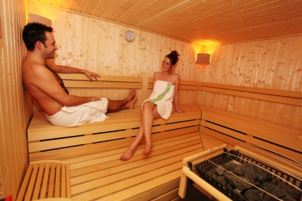 Sauna im Sporthotel ROYAL X am Millstätter See – Schwesterhotel der Seevilla Cattina – Urlaub in Kärnten am See